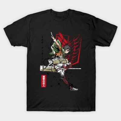 Soldier Mikasa T-Shirt Official Attack on Titan Merch