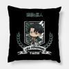 Attack On Titan Levi Chibi Grunge Style Throw Pillow Official Attack on Titan Merch