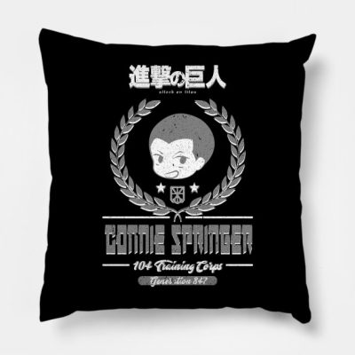 Attack On Titan Connie Springer Grunge Style Throw Pillow Official Attack on Titan Merch
