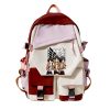 2022 New 2022 Hot Japanese Anime School Backpack Girls Attack on Titan The Final Season School 3 - Attack On Titan Store