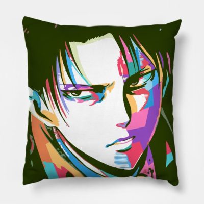 Levi Throw Pillow Official Attack on Titan Merch