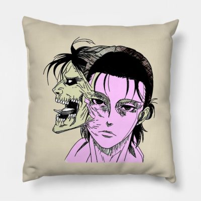 Eren Yeager Founding Titan Attack On Titan Throw Pillow Official Attack on Titan Merch