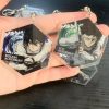 6CM Anime Attack On Titan Figure Levi Ackerman Mikasa Ackerman Armin Arlert Cosplay Acrylic Keychains Fans 2 - Attack On Titan Store