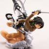 8cm 4pcs Lot Attack on Titan Model Mikasa Rivaille Rival Ackerman PVC Action Figure Toy Collection 2 - Attack On Titan Store