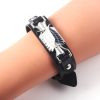 Anime Attack On Titan Bracelet Men Weave Leather Attack Wings Shingeki Cosplay Bracelet Wristband Hasp Wristlet - Attack On Titan Store