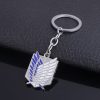 Anime Attack On Titan Keychain Trainee Survey Corps Military Police Garrison Regiment Logo Pendant Key Chain 4 - Attack On Titan Store