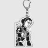 Anime Attack on Titan Acrylic Keychain Shingeki No Kyojin Levi Eren Key Chain for Women Accessories 2 - Attack On Titan Store