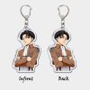 Anime Attack on Titan Acrylic Keychain Shingeki No Kyojin Levi Eren Key Chain for Women Accessories 4 - Attack On Titan Store