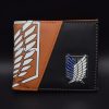 Anime Attack on Titan Eren Jaeger Mikasa Ackerman Cartoon Wallet With ID Card holder Student Coin 2 - Attack On Titan Store