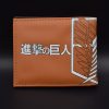 Anime Attack on Titan Eren Jaeger Mikasa Ackerman Cartoon Wallet With ID Card holder Student Coin 3 - Attack On Titan Store