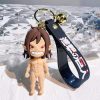 Anime Attack on Titan Keychains Cartoon Doll Silicone Pendant Keyholder Cute Keyring for Women Jewelry Fashion 3 - Attack On Titan Store