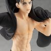 Anime Eren Jaeger Figure Attack On Titans Final Season Black Cloak Dress Up Model Toy Anime 2 - Attack On Titan Store