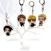 Anime Keychain Attack on Titan Cute Cartoon Keychain Car Accessories for Men Bag Pendant Shingeki No 5 - Attack On Titan Store