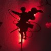 Anime Silhouette Light Attack on Titan for Home Decor Plaques Birthday Gift Wall Decor Led Light - Attack On Titan Store