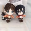 Attack On Titan Plush Toys For Boys Mikasa Levi Eren Anime Plushie Kawaii Cute Stuffed Doll 1 - Attack On Titan Store