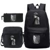 Attack on Titan Fashion Backpack Canvas Women Backpack Shoulder Bag New anime School Bag Teenager Girls 1 - Attack On Titan Store