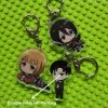 Cartoon Figure Attack on Titan Acrylic Key chain Anime Shingeki No Kyojin Eren Mikasa Levi Keychains 2 - Attack On Titan Store