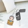 Classic Anime Attack on Titan Keychain Lovely Shower Barrel Series Figures Key Chain Backpack Car Accessories 3 - Attack On Titan Store