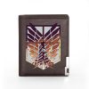 High Quality Attack on Titan Cover Men Women Leather Wallet Billfold Slim Credit Card ID Holders 4 - Attack On Titan Store