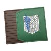 High Quality Cartoon Attack on Titan Wallet with Coin Pocket for Gift Short Purse - Attack On Titan Store