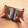 High Quality Genuine Leather Wallet Attack on Titan Symbol Printing Card Holder Male Short Purses BK770 1 - Attack On Titan Store