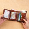 High Quality Genuine Leather Wallet Attack on Titan Symbol Printing Card Holder Male Short Purses BK770 2 - Attack On Titan Store