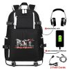 Hot Japanese Anime Attack On Titan Waterproof School Bags Laptop Rucksack Travel USB Backpack Large Capacity 2 - Attack On Titan Store