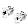 Japanese Anime Attack On Titan Comics Anime Stainless Steel Piercing Ear Stud Earrings For Womens Enamel 3 - Attack On Titan Store