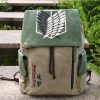 Japanese Anime Backpack Shoulder Bag Demon Slayer Tokyo Ghoul Attack On Titan Printing Casual Canvas Bag - Attack On Titan Store