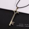 SUMENG 2023 Attack On Titan Necklace Eren Key Shingeki No Kyojin Pendant Fashion Vintage Retro Anime 5 - Attack On Titan Store