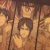 TIE LER Attack On Titan Japanese Cartoon Comic Style Kraft Paper Wall Stickers Bar Poster Decorative 3 - Attack On Titan Store