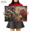 TIE LER Attack On Titan Retro Posters Japanese Anime Kraft Paper Room Bar Home Art Painting - Attack On Titan Store
