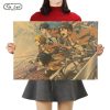 TIE LER Attack on Titan A Style Japanese Cartoon Comic Kraft Paper Wall Stickers Bar Poster - Attack On Titan Store