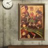 TIE LER Classic Kraft Paper Wall Stickers Japanese Anime Attack on Titan Home Decor Retro Poster 1 - Attack On Titan Store