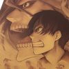 TIE LER Popular Classic Japanese Anime Attack on Titan Home Decor Retro Poster Prints Kraft Paper 3 - Attack On Titan Store