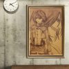 TIE LER Poster Japanese Cartoon Comic Kraft Paper Poster Attack On Titan Bar Living Room Wall 5 - Attack On Titan Store