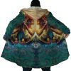 Trippy Attack on Titan AOP Hooded Cloak Coat NO HOOD Mockup - Attack On Titan Store