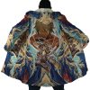 Trippy Eren Yeager Attack on Titan AOP Hooded Cloak Coat NO HOOD Mockup - Attack On Titan Store