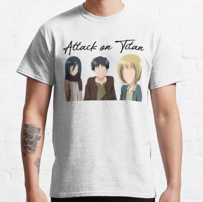 Attack On Titan:Mikasa,Eren & Armin T-Shirt Official Attack on Titan Merch