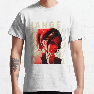 Cool Girl Hange Vintage Portrait T-Shirt Official Attack on Titan Merch
