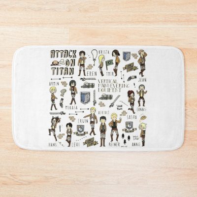 Love Sets Bath Mat Official Attack on Titan Merch