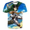 2021 Popular Anime T shirt Attack On Titan 3D Print Fashion Streetwear Men Women Sport Casual 10.jpg 640x640 10 - Attack On Titan Store