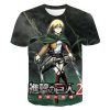 2021 Popular Anime T shirt Attack On Titan 3D Print Fashion Streetwear Men Women Sport Casual 4.jpg 640x640 4 - Attack On Titan Store