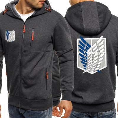 Anime Attack On Titan The Wing Of Liberty Mens Hoodies Zip Up Sportswears Casual Oversized JacketsHip - Attack On Titan Store