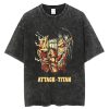 Attack on Titan Washed T Shirt Vintage Anime T Shirt 100 Cotton Summer Casual Short Sleeve 13.jpg 640x640 13 - Attack On Titan Store