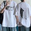 Hot Japanese Anime Attack on Titan T Shirt Women Men Harajuku Short Sleeve Tops - Attack On Titan Store