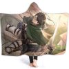 Anime Attack On Titan Levi Ackerman Sword Flannel Hooded Blanket 691ed1 0 - Attack On Titan Store