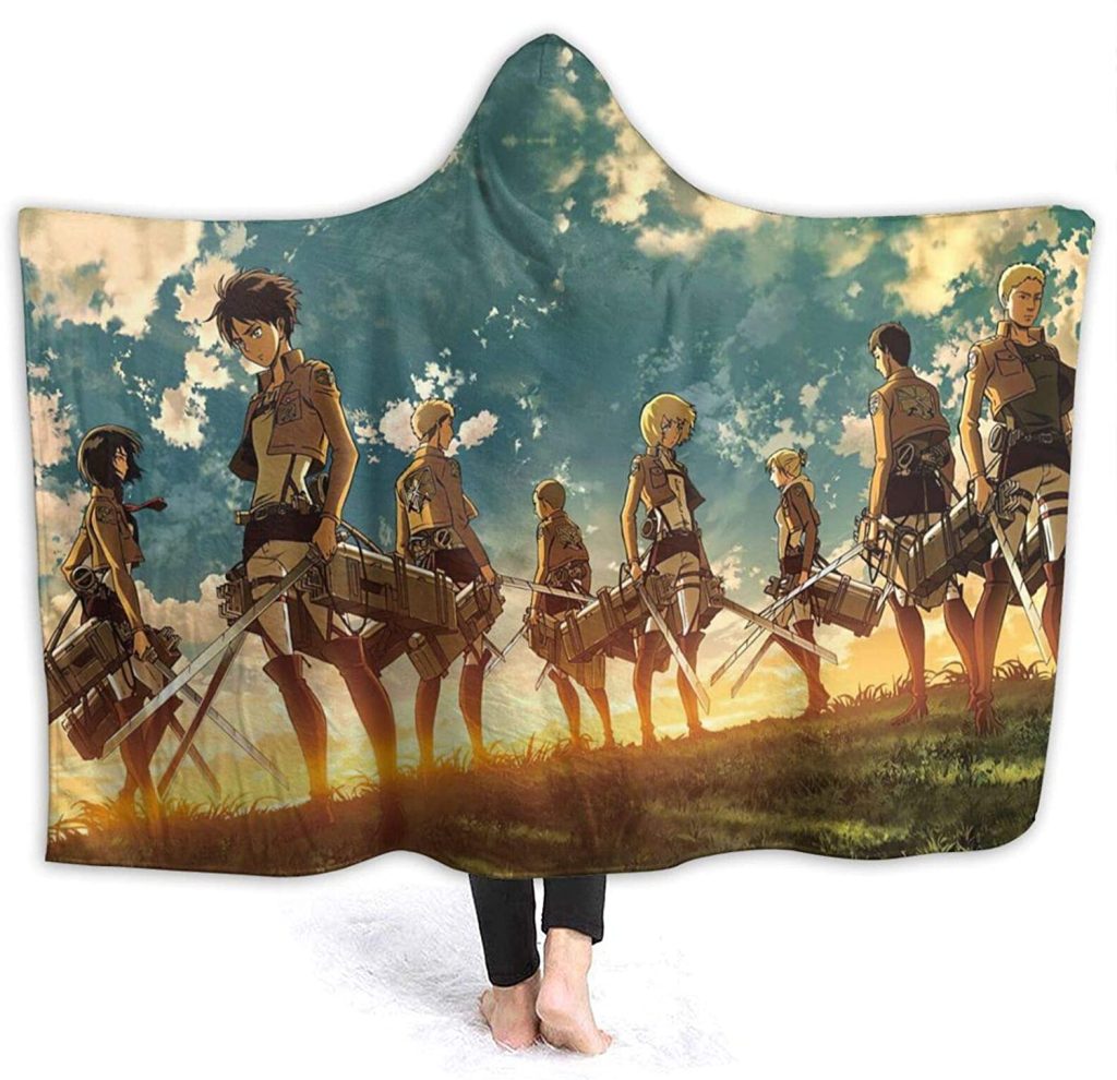 Attack On Titan Hooded Blanket Anime Blankets c94557 0 - Attack On Titan Store