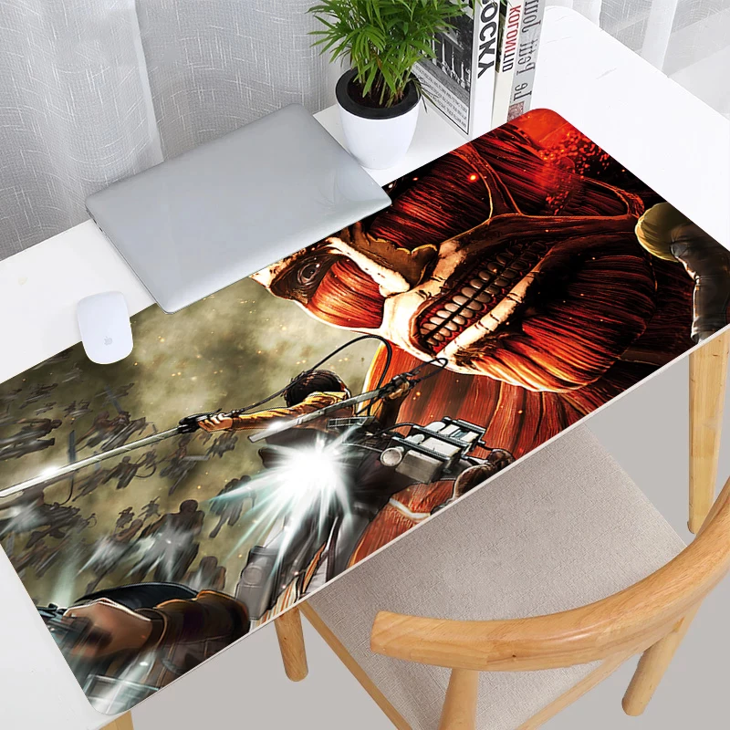 Attack on Titan Mouse Pad Desk Protector Keyboard Mat Gaming Gamer Pc Accessories Mats Computer Desktop 10 - Attack On Titan Store