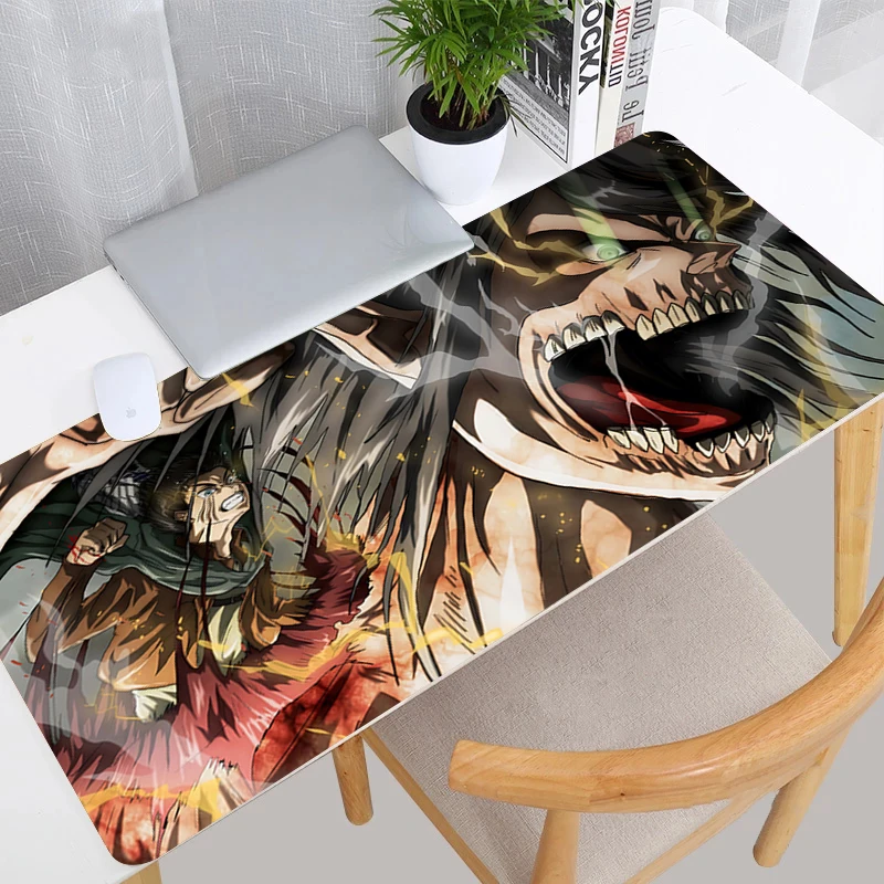Attack on Titan Mouse Pad Desk Protector Keyboard Mat Gaming Gamer Pc Accessories Mats Computer Desktop 13 - Attack On Titan Store